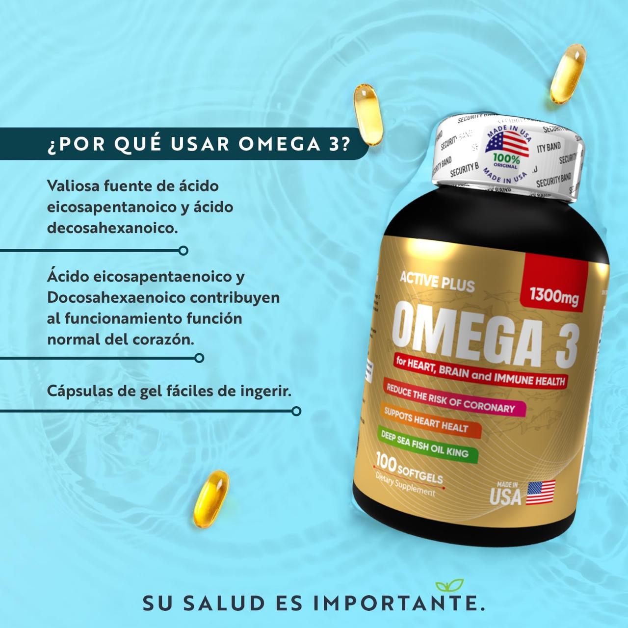 💪🔥 3 Poderosos Aliados para tu Salud Total 🧠❤️Omega+ Bisglicinato+ Glucosamina🚚 Envío Gratis 💵 Paga al recibir